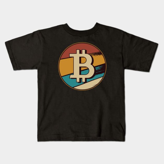 Bitcoin Kids T-Shirt by LR_Collections